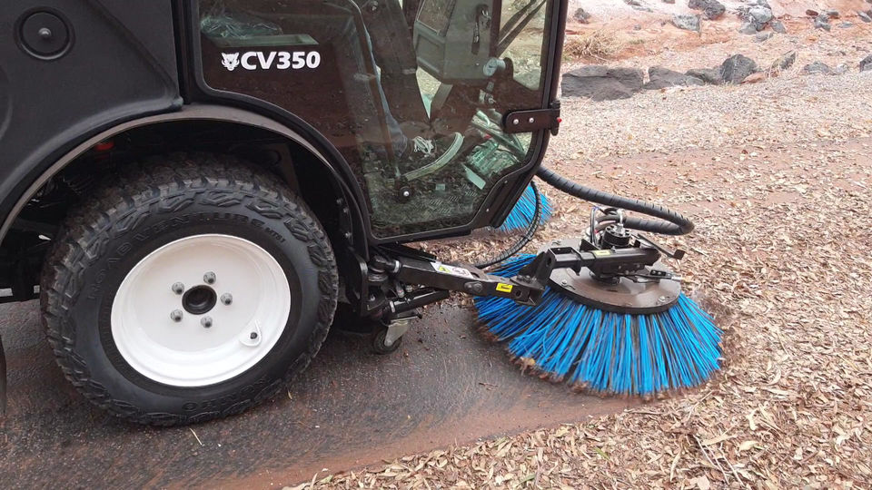CV collecting wood chips (Utah)